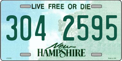 NH license plate 3042595
