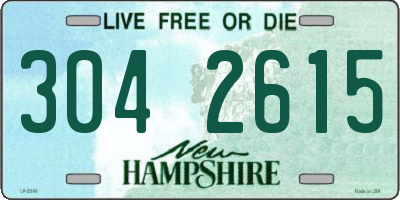 NH license plate 3042615
