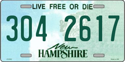NH license plate 3042617