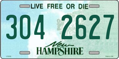 NH license plate 3042627