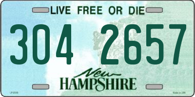 NH license plate 3042657