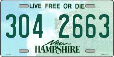 NH license plate 3042663