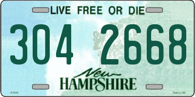 NH license plate 3042668
