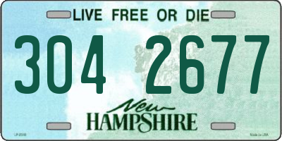 NH license plate 3042677