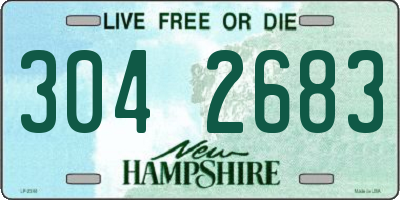 NH license plate 3042683
