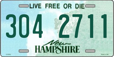 NH license plate 3042711
