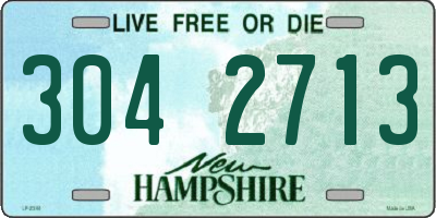 NH license plate 3042713