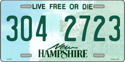NH license plate 3042723
