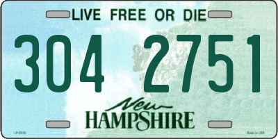 NH license plate 3042751