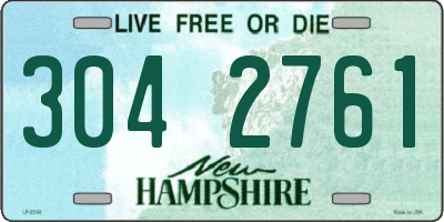 NH license plate 3042761