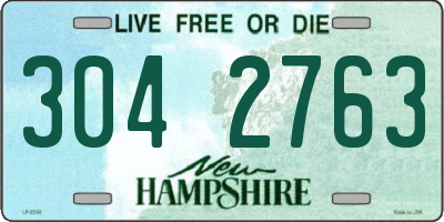 NH license plate 3042763