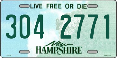 NH license plate 3042771