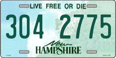 NH license plate 3042775