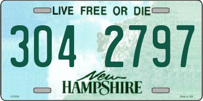 NH license plate 3042797