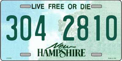 NH license plate 3042810