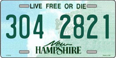 NH license plate 3042821