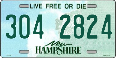 NH license plate 3042824