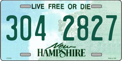 NH license plate 3042827