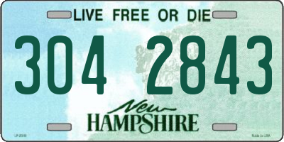 NH license plate 3042843