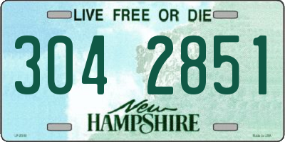 NH license plate 3042851