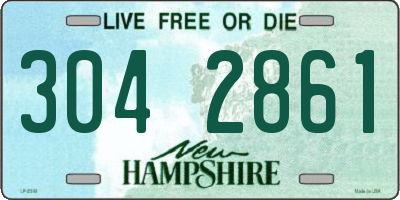 NH license plate 3042861