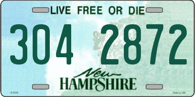 NH license plate 3042872