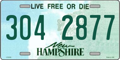 NH license plate 3042877