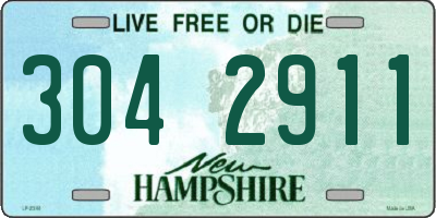 NH license plate 3042911