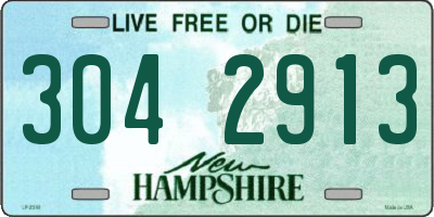 NH license plate 3042913
