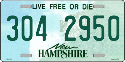 NH license plate 3042950