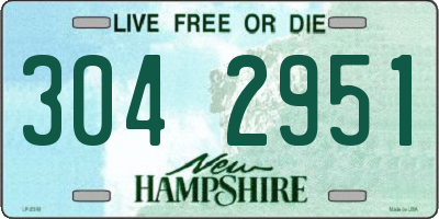 NH license plate 3042951