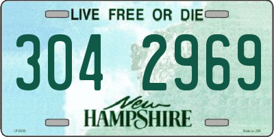 NH license plate 3042969