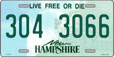 NH license plate 3043066