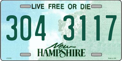 NH license plate 3043117