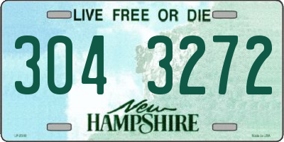 NH license plate 3043272