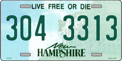 NH license plate 3043313