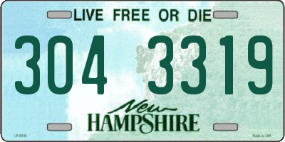 NH license plate 3043319