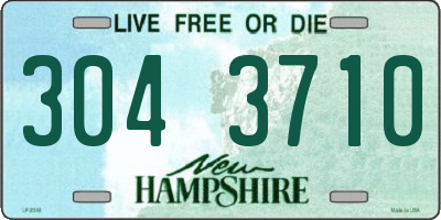 NH license plate 3043710