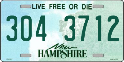 NH license plate 3043712