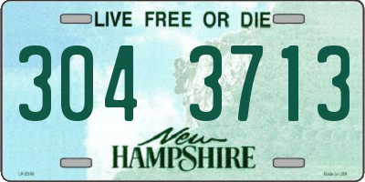 NH license plate 3043713