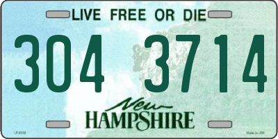 NH license plate 3043714
