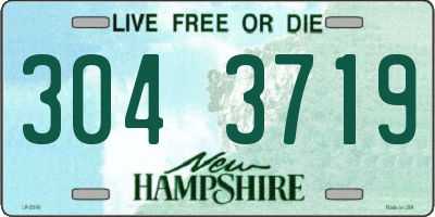 NH license plate 3043719