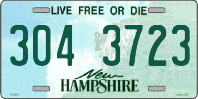 NH license plate 3043723