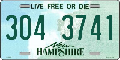 NH license plate 3043741
