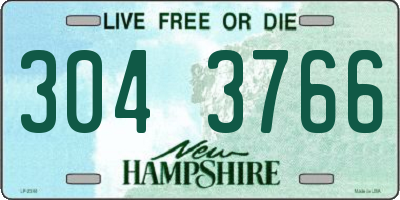 NH license plate 3043766