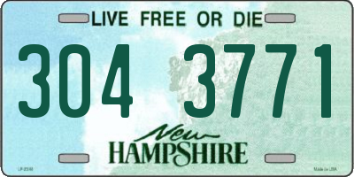 NH license plate 3043771