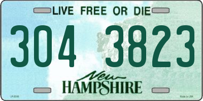 NH license plate 3043823