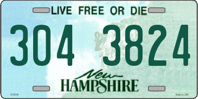 NH license plate 3043824