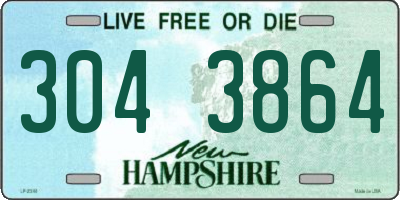 NH license plate 3043864