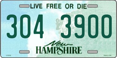 NH license plate 3043900